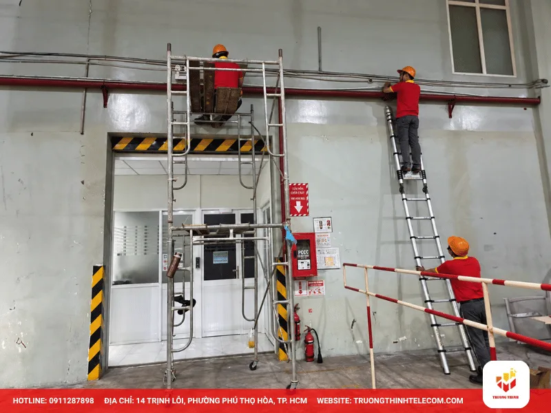 Quy trình thi công mạng LAN nhà xưởng