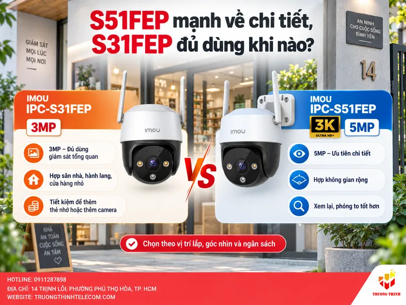 S51FEP phát huy lợi thế ở đâu, còn S31FEP đủ dùng trong trường hợp nào?
