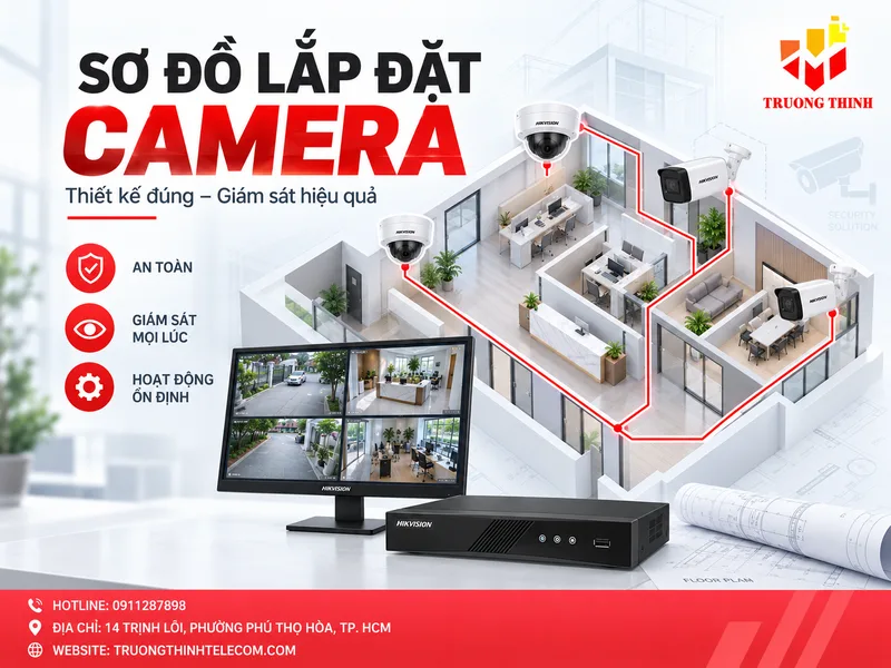 Sơ đồ lắp đặt camera