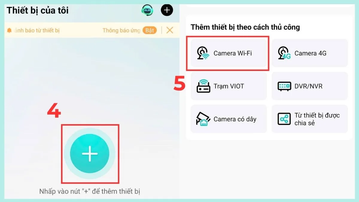 Thêm thiết bị mới