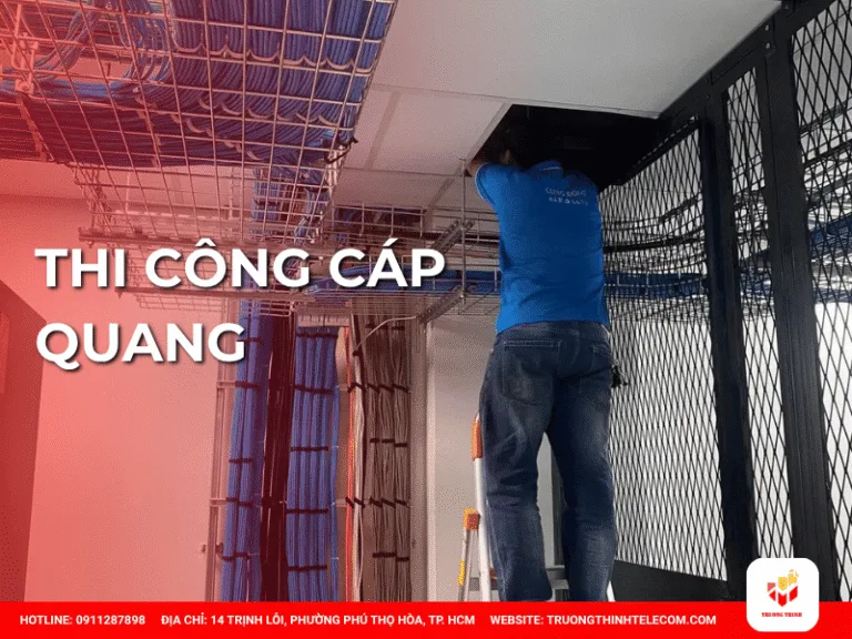 Thi công cáp quang