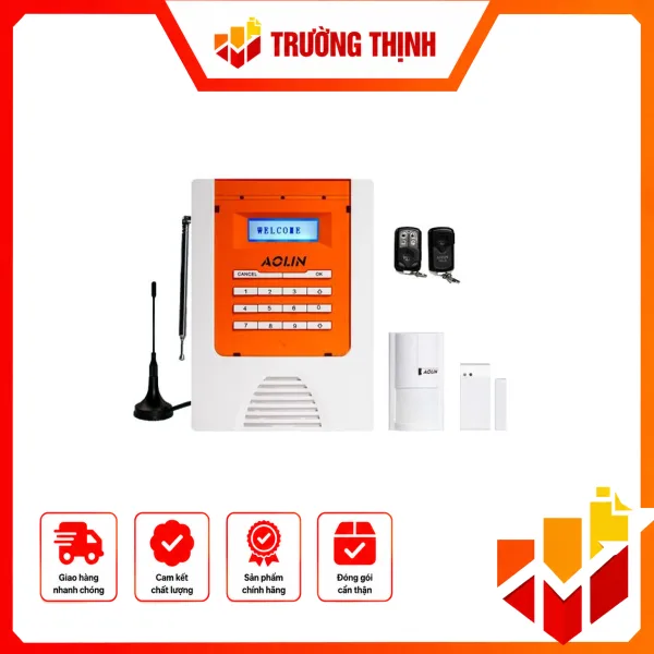Trung tâm báo động có dây + không dây 32 vùng GSM kèm 1 bàn phím