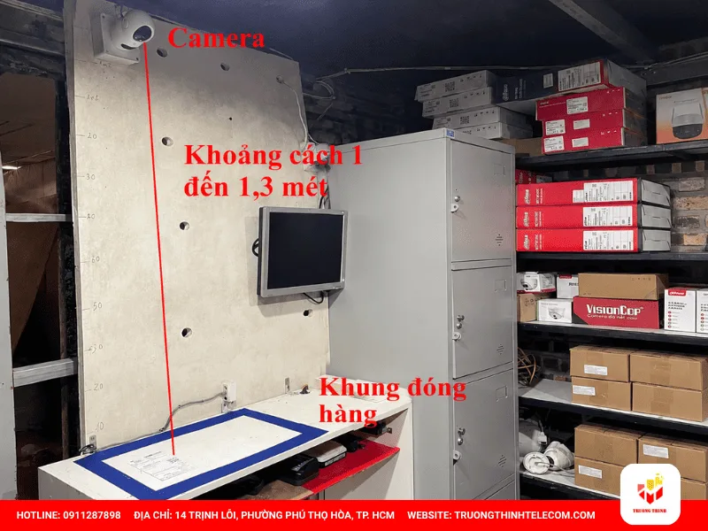 Cách bố trí camera để không bỏ sót thao tác đóng gói