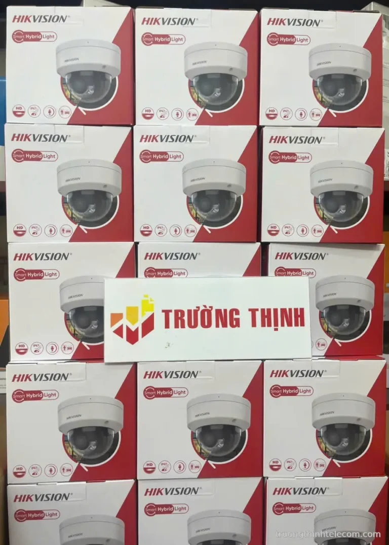 Hikvision camera dome Smart Hybrid Light – ảnh thực tế tại Trường Thịnh Telecom