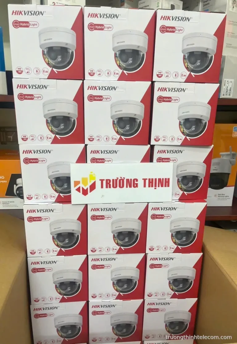 Hikvision camera dome Smart Hybrid Light – ảnh thực tế tại Trường Thịnh Telecom