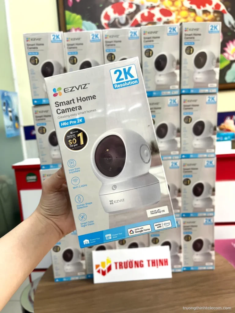 Camera Ezviz H6C Pro – ảnh thực tế tại Trường Thịnh Telecom