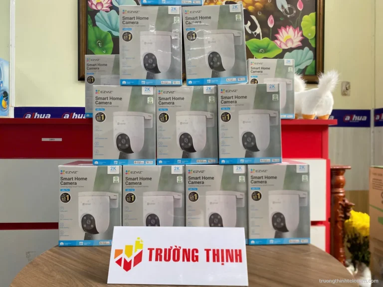 Camera WiFi quay quét Ezviz H8c Pro 2K – ảnh thực tế tại Trường Thịnh Telecom