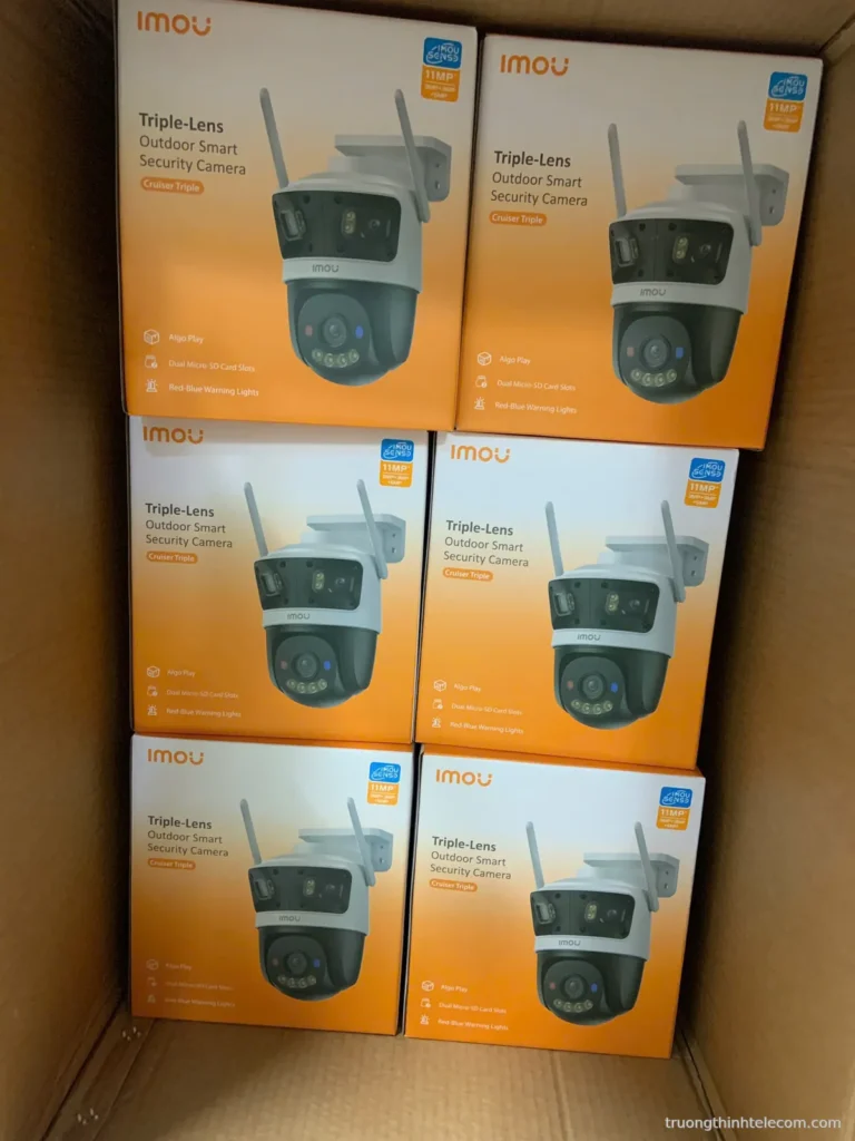 Imou camera WiFi 3 ống kính Cruiser Triple 11MP – ảnh thực tế tại Trường Thịnh Telecom