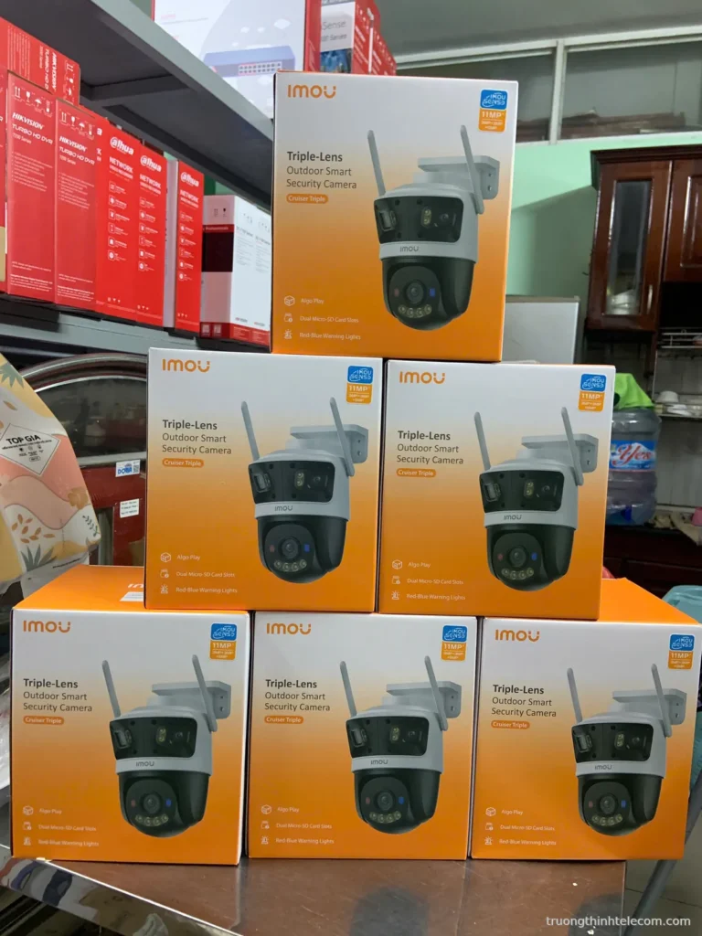 Camera Imou Cruiser Triple 11MP IPC-S7UP-11M0WED – ảnh thực tế tại Trường Thịnh Telecom