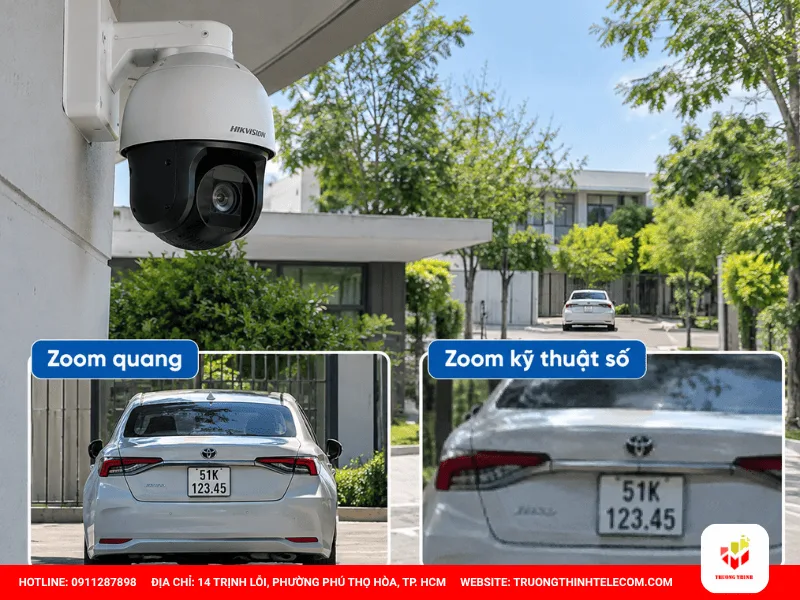 Camera zoom quang và zoom kỹ thuật số khác nhau ở đâu?