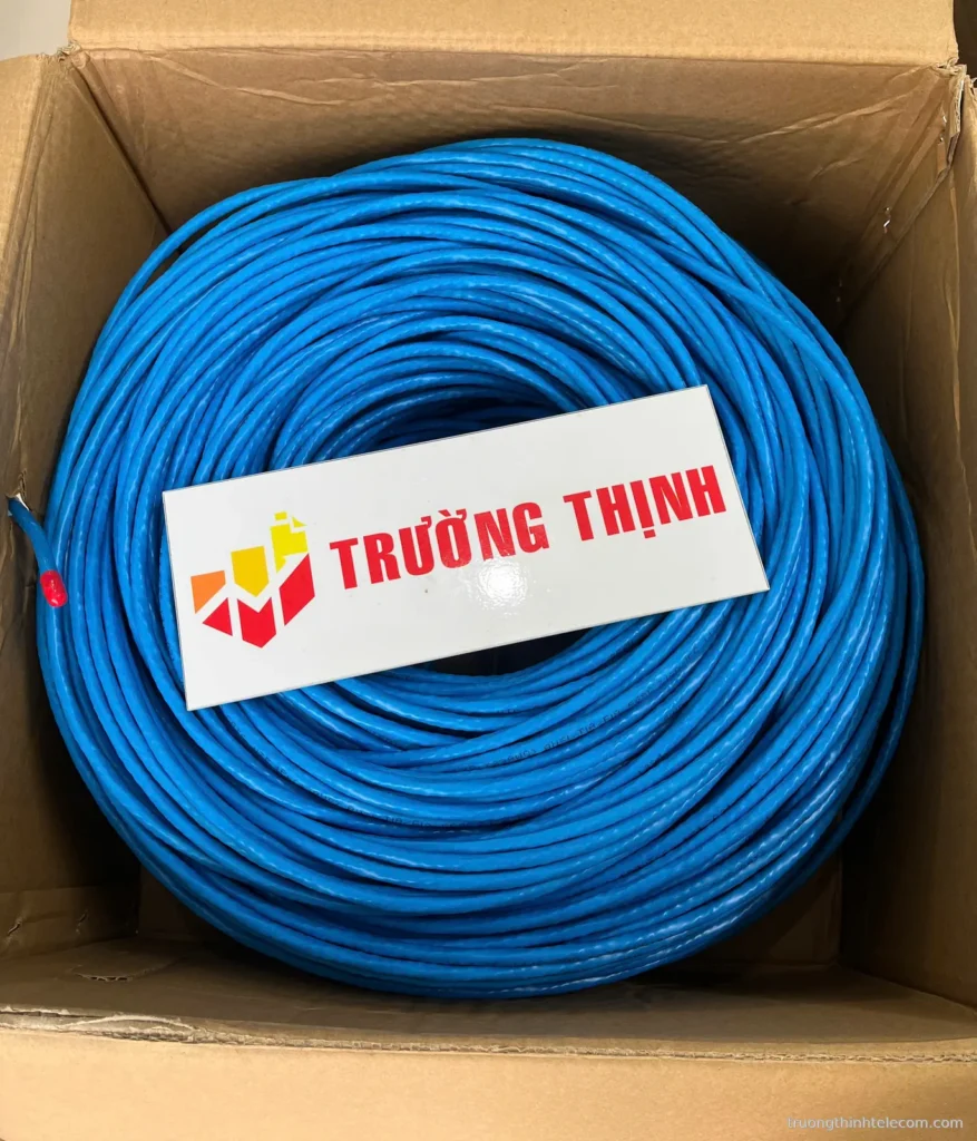 Sino Vanlock cáp mạng UTP 305m – ảnh thực tế tại Trường Thịnh Telecom