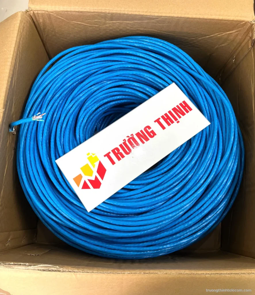 Sino Vanlock cáp mạng UTP 305m – ảnh thực tế tại Trường Thịnh Telecom