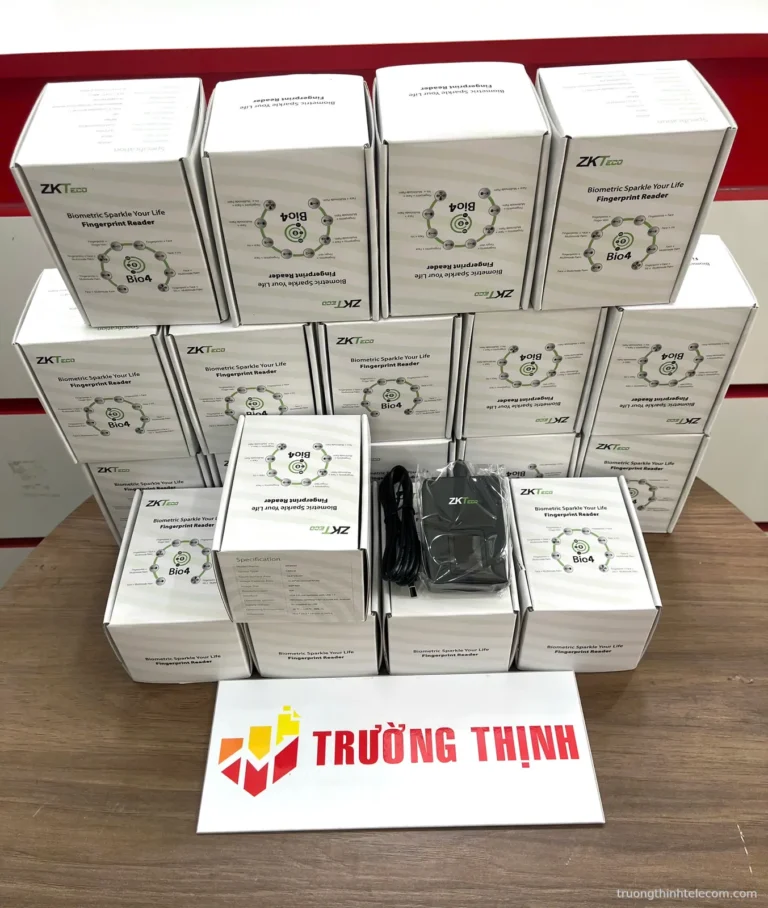 ZKTeco đầu đọc vân tay USB – ảnh thực tế tại Trường Thịnh Telecom
