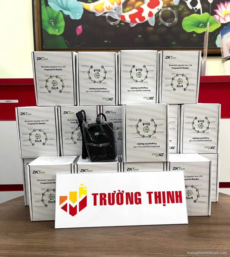 ZKTeco đầu đọc vân tay USB – ảnh thực tế tại Trường Thịnh Telecom