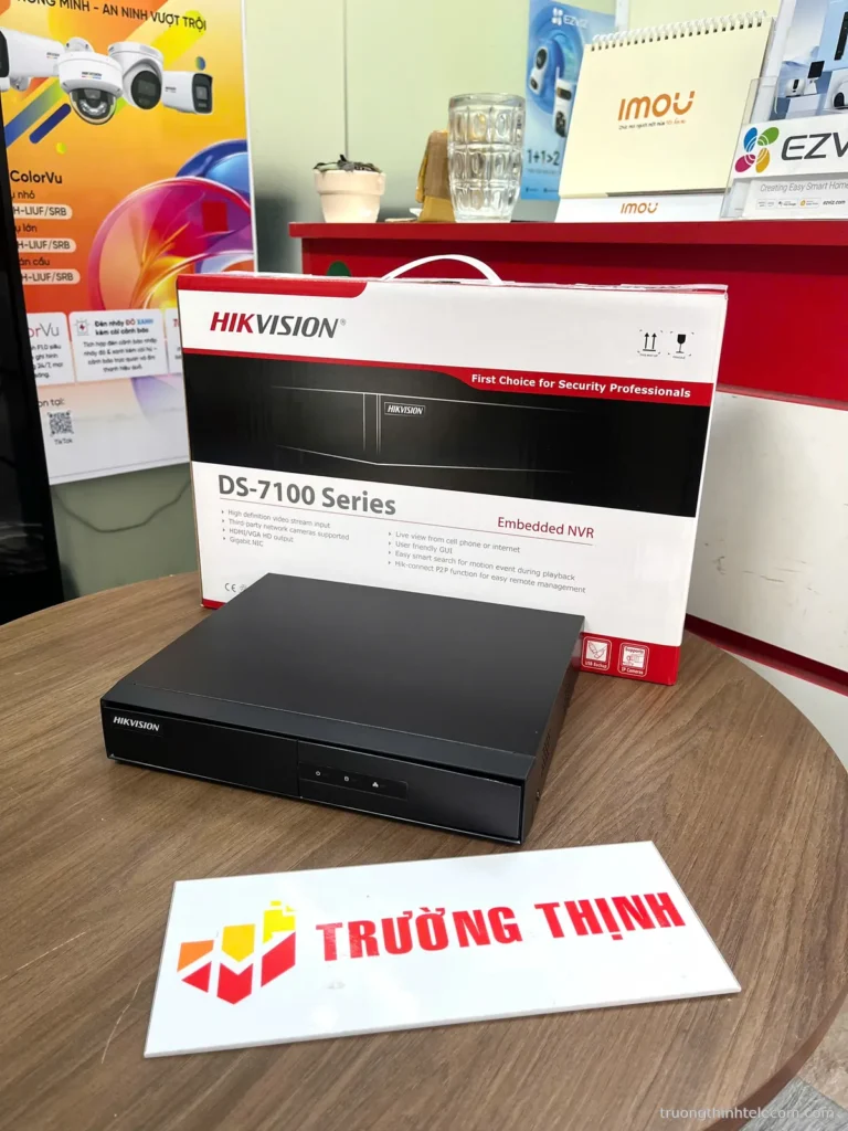 Đầu ghi hình Hikvision – ảnh thực tế tại Trường Thịnh Telecom