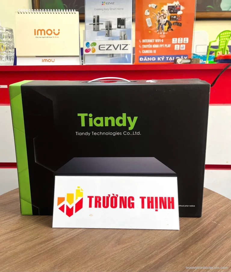 Đầu ghi hình IP Tiandy NVR – ảnh thực tế tại Trường Thịnh Telecom