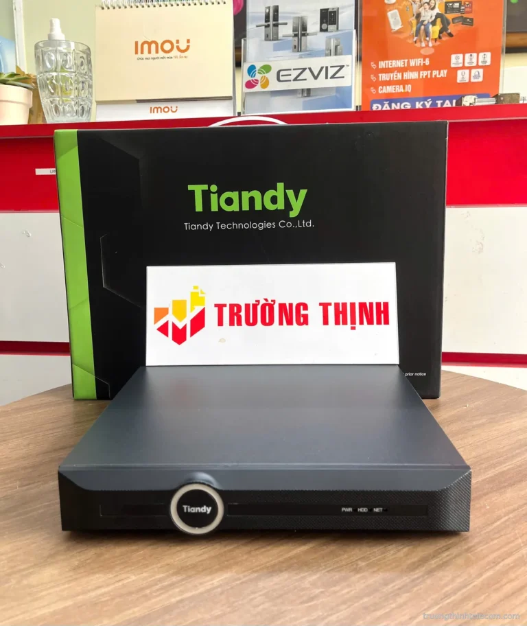 Đầu ghi hình IP Tiandy NVR – ảnh thực tế tại Trường Thịnh Telecom