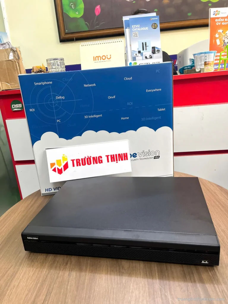KBVISION đầu ghi hình camera Kabevision – ảnh thực tế tại Trường Thịnh Telecom