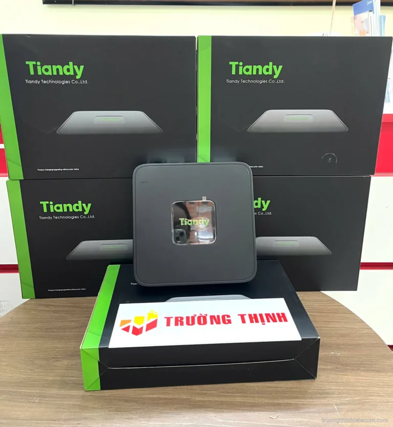 Tiandy đầu ghi hình camera IP – ảnh thực tế tại Trường Thịnh Telecom