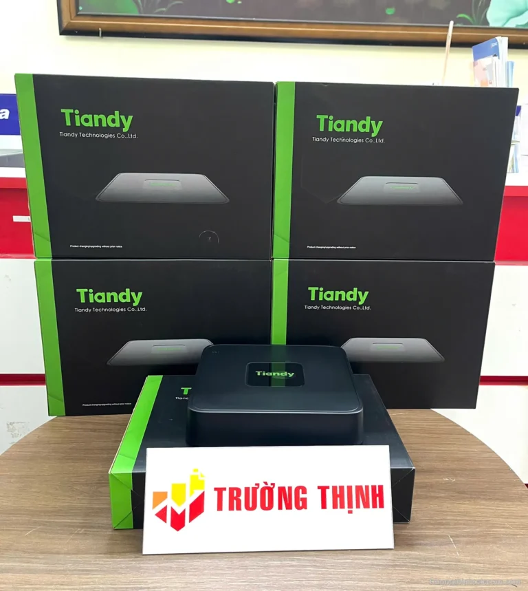 Tiandy đầu ghi hình camera IP – ảnh thực tế tại Trường Thịnh Telecom