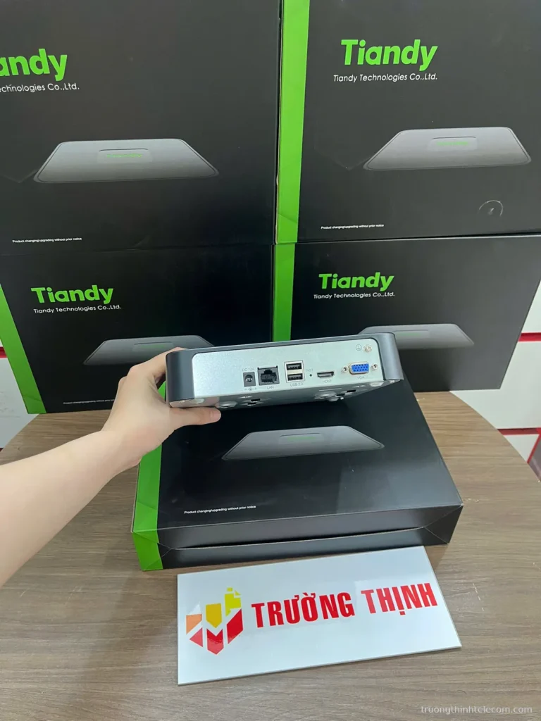 Tiandy đầu ghi hình camera IP – ảnh thực tế tại Trường Thịnh Telecom