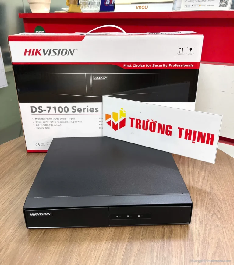 Hikvision đầu ghi hình IP NVR DS-7100 Series – ảnh thực tế tại Trường Thịnh Telecom
