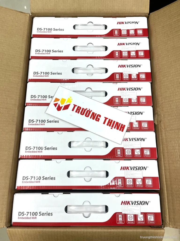 Hikvision đầu ghi hình IP NVR DS-7100 Series – ảnh thực tế tại Trường Thịnh Telecom