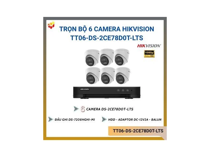 Trọn bộ 6 camera