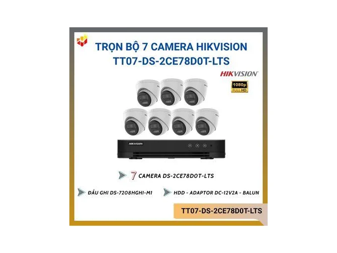 Trọn bộ 7 camera