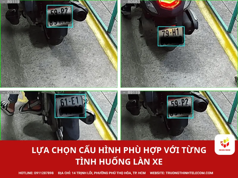 Lựa chọn cấu hình phù hợp với từng tình huống làn xe