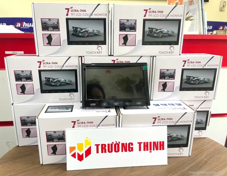 Màn hình màu 7 inch TFT LCD – ảnh thực tế tại Trường Thịnh Telecom