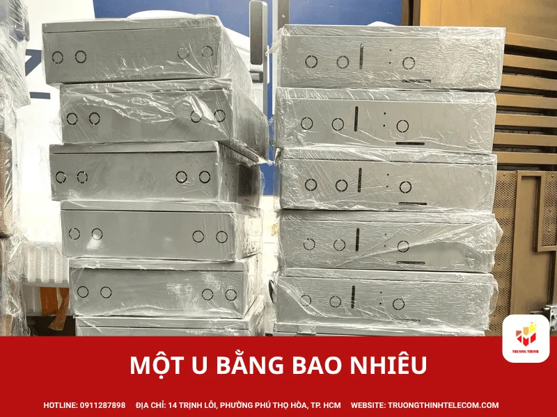 Một U bằng bao nhiêu và cách cộng chiều cao thiết bị trong tủ rack