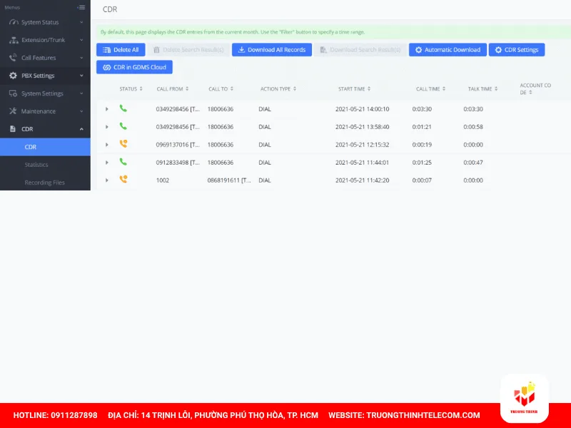 Nghe lại và xuất file ghi âm
