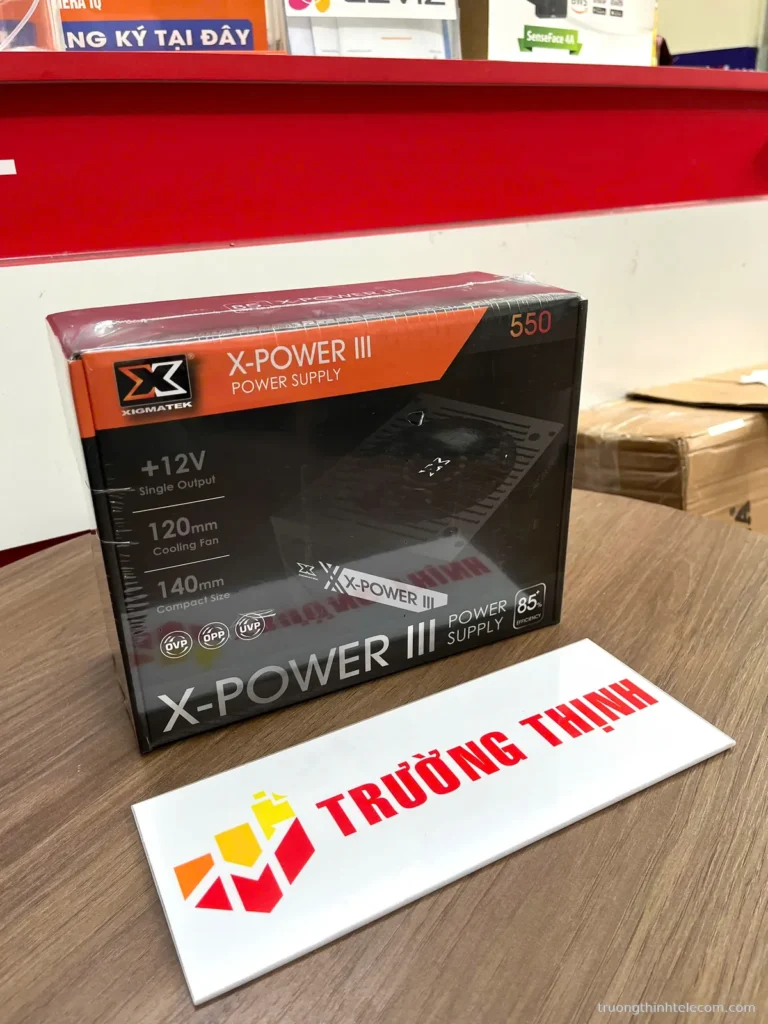 Nguồn máy tính Xigmatek X-Power III 500 (230V, 450W, 80Plus) – ảnh thực tế tại Trường Thịnh Telecom