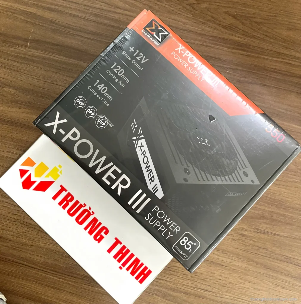 Nguồn máy tính Xigmatek X-Power III 500 (230V, 450W, 80Plus) – ảnh thực tế tại Trường Thịnh Telecom