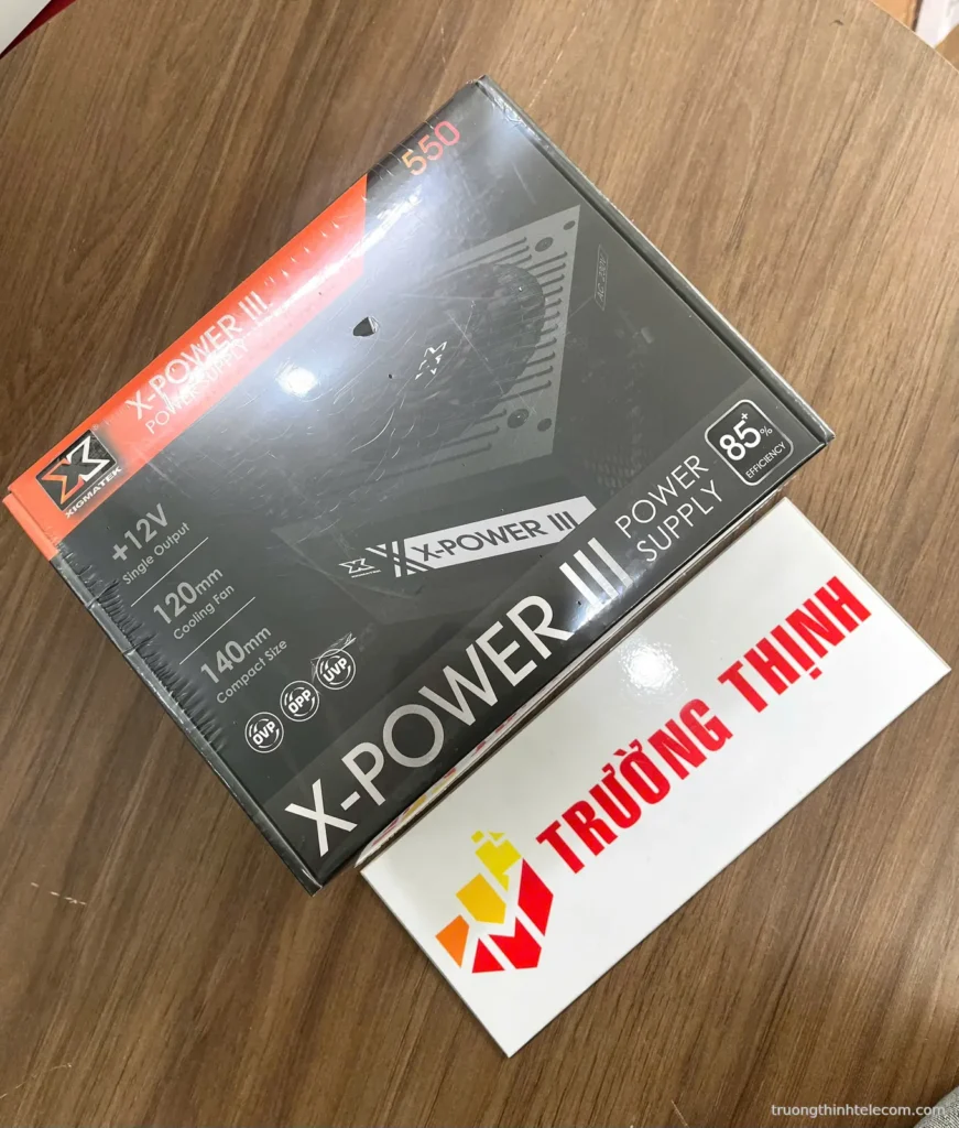 Nguồn máy tính Xigmatek X-Power III 500 (230V, 450W, 80Plus) – ảnh thực tế tại Trường Thịnh Telecom