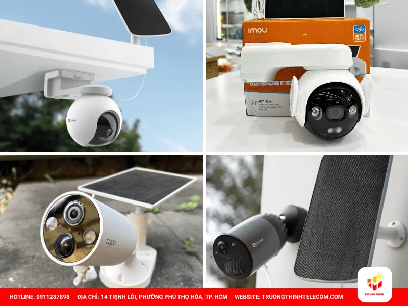 Nhóm 1: Camera pin ngoài trời cao cấp