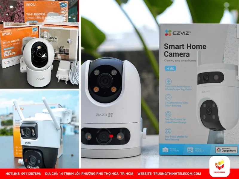 Nhóm 2: Camera 360 độ 2 mắt (dual-lens) – Khắc phục hoàn toàn điểm mù