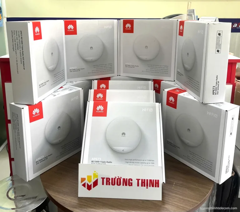 Thiết bị Wi-Fi Huawei – ảnh thực tế tại Trường Thịnh Telecom