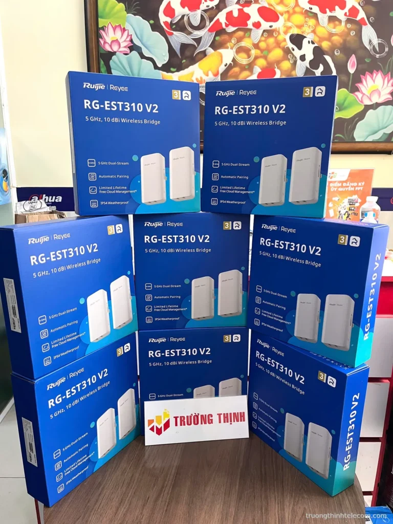 Thiết bị Wi-Fi Ruijie Reyee RG-EST310 V2 – ảnh thực tế tại Trường Thịnh Telecom