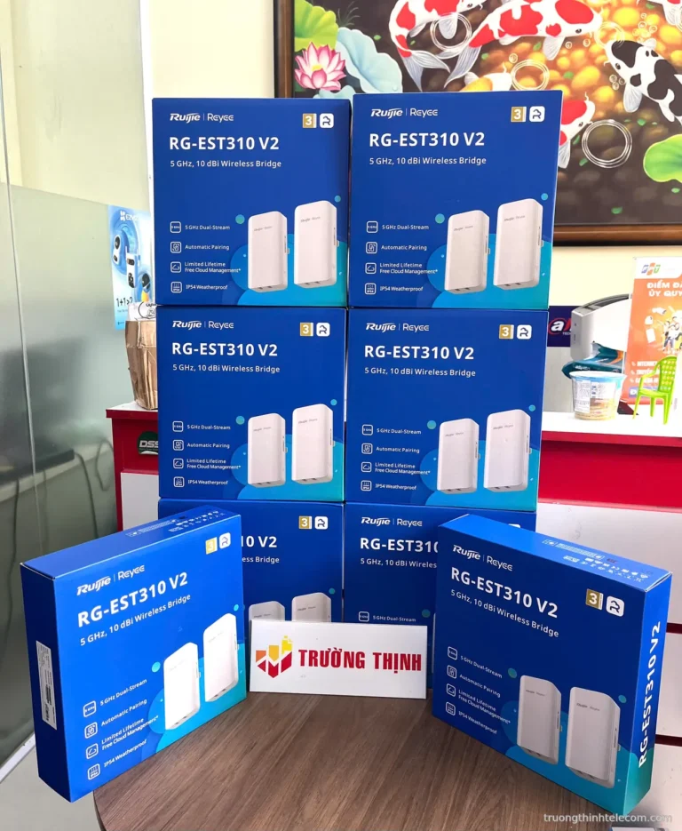 Thiết bị Wi-Fi Ruijie Reyee RG-EST310 V2 – ảnh thực tế tại Trường Thịnh Telecom