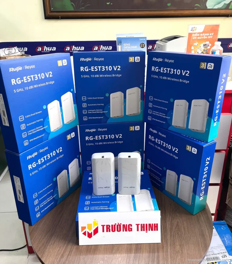 Thiết bị Wi-Fi Ruijie Reyee RG-EST310 V2 – ảnh thực tế tại Trường Thịnh Telecom