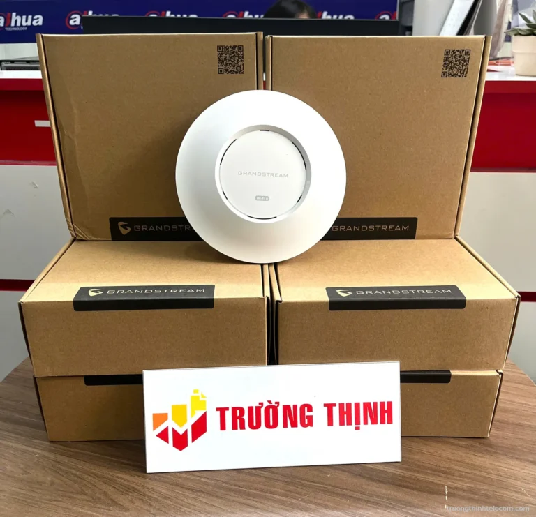 Bộ phát Wi-Fi 6 Grandstream ốp trần – ảnh thực tế tại Trường Thịnh Telecom