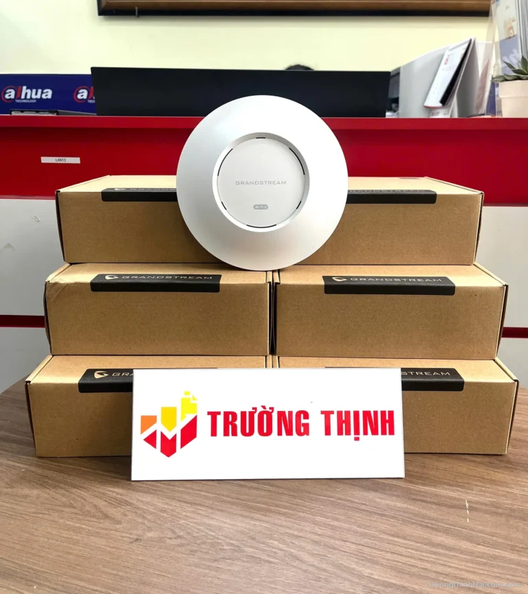 Bộ phát Wi-Fi 6 Grandstream ốp trần – ảnh thực tế tại Trường Thịnh Telecom