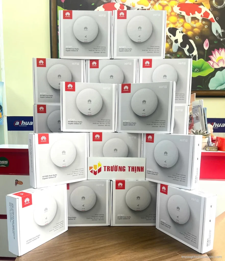 Bộ phát Wi-Fi 6 Huawei eKit AP361 AX1800 – ảnh thực tế tại Trường Thịnh Telecom