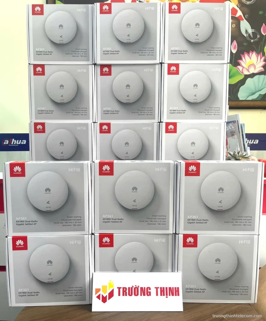 Bộ phát Wi-Fi 6 Huawei eKit AP361 AX1800 – ảnh thực tế tại Trường Thịnh Telecom