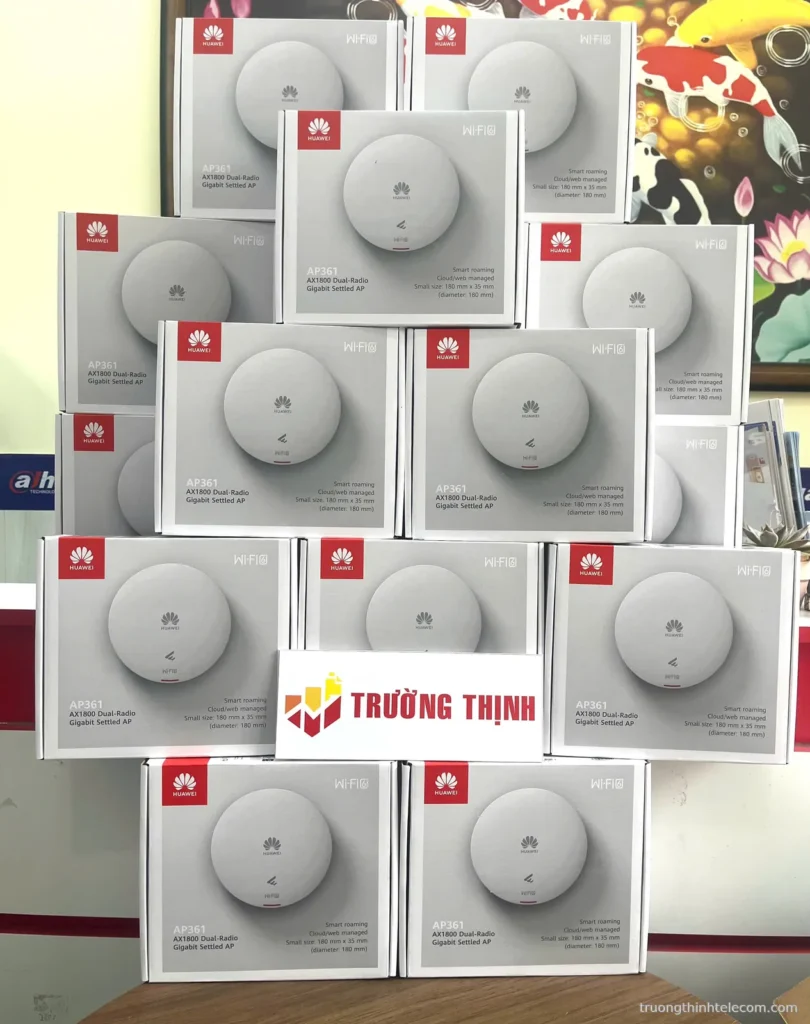 Bộ phát Wi-Fi 6 Huawei eKit AP361 AX1800 – ảnh thực tế tại Trường Thịnh Telecom