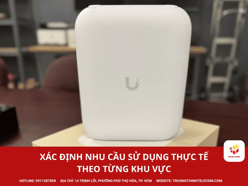 Xác định nhu cầu sử dụng thực tế theo từng khu vực