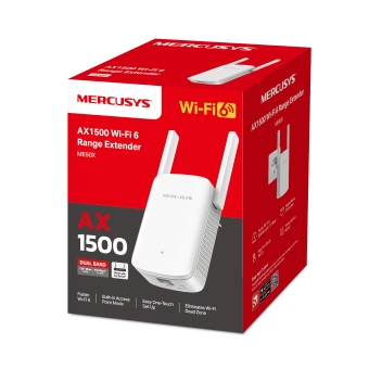 Bộ mở rộng sóng Wifi 6 AX1500 Mercusys ME60X