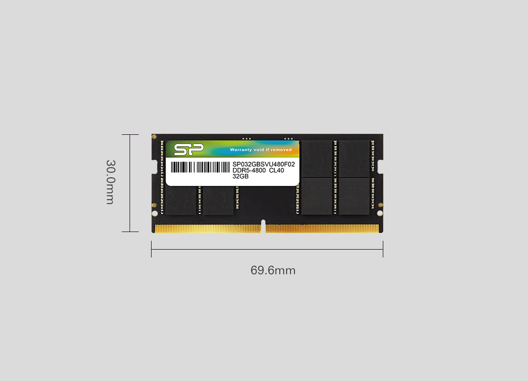 1669359462775838 RAM LAPTOP SILICON POWER DDR5-4800, CL40, SODIMM, 16GBx1 (SP016GBSVU480F02)